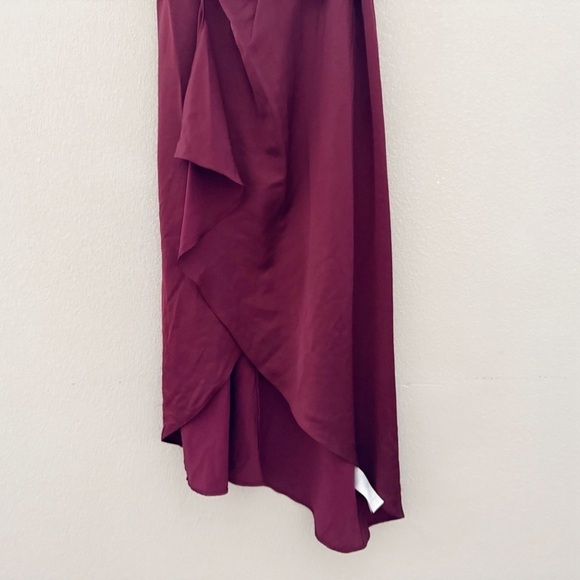 Significant Other Elsie Dress Wine Burgundy Slip Satin Formal Event Prom 10 NWT - Picture 7 of 13